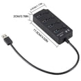 thumbnail image 2 of Divisor USB 3.0 de 4 puertos 1-drag-4 Estación adaptadora USB de transmisión de alta velocidad con interruptor de encendido / apagado Scienceny EL4986-00B, 2 of 2