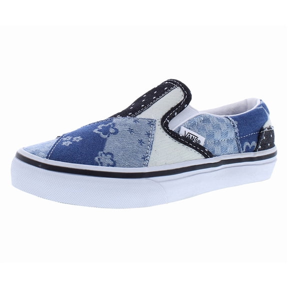 Vans Classic Patch PS Boys Shoes Size 1, Color: Denim Navy/True White