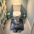 thumbnail image 2 of U-Shaped Toilet Rug, Diatomaceous Earth | Quick-Dry & Absorbent | Fits Toilet Base | Funny Wildlife Bathroom Decor 19.69x15.75in, 2 of 5