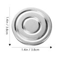 thumbnail image 4 of Silver Aluminum Liner 3Pcs 1.5X1.5In, 4 of 6