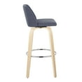thumbnail image 5 of Toriano 30" Fixed-Height Bar Stool, Bar Chairs, Swivel Bar Stools, Bar Stools Set of 2, 5 of 6