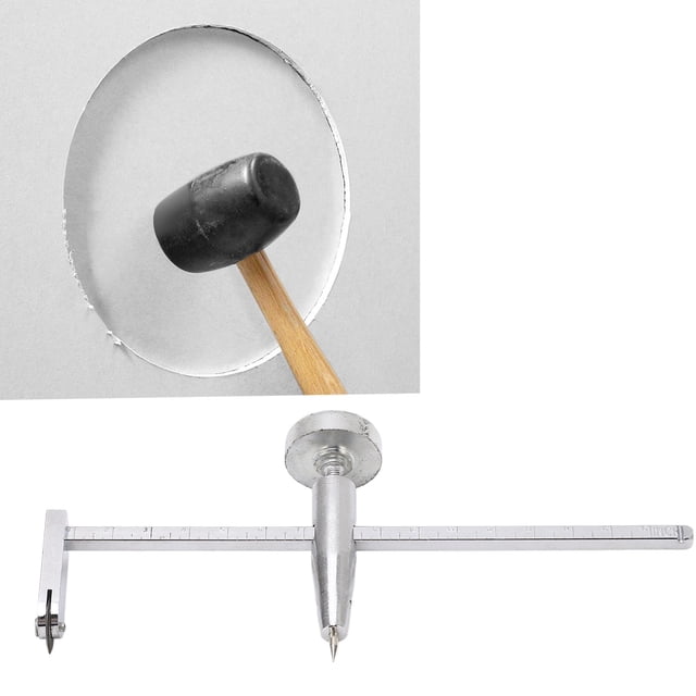 Cortador de Orificio del Círculo, Cortador de Agujeros, Tamamo de Acero Inoxidable de Tamamo Compacto Preciso para la Construcciódico del Círculo Decoración de decoración del edificio