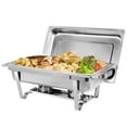 thumbnail image 6 of ZENSTYLE 6 Packs 8 Quart Chafing Dish Buffet Trays Chafer Stainless Steel With Warmer for Home Party Durable, 6 of 8
