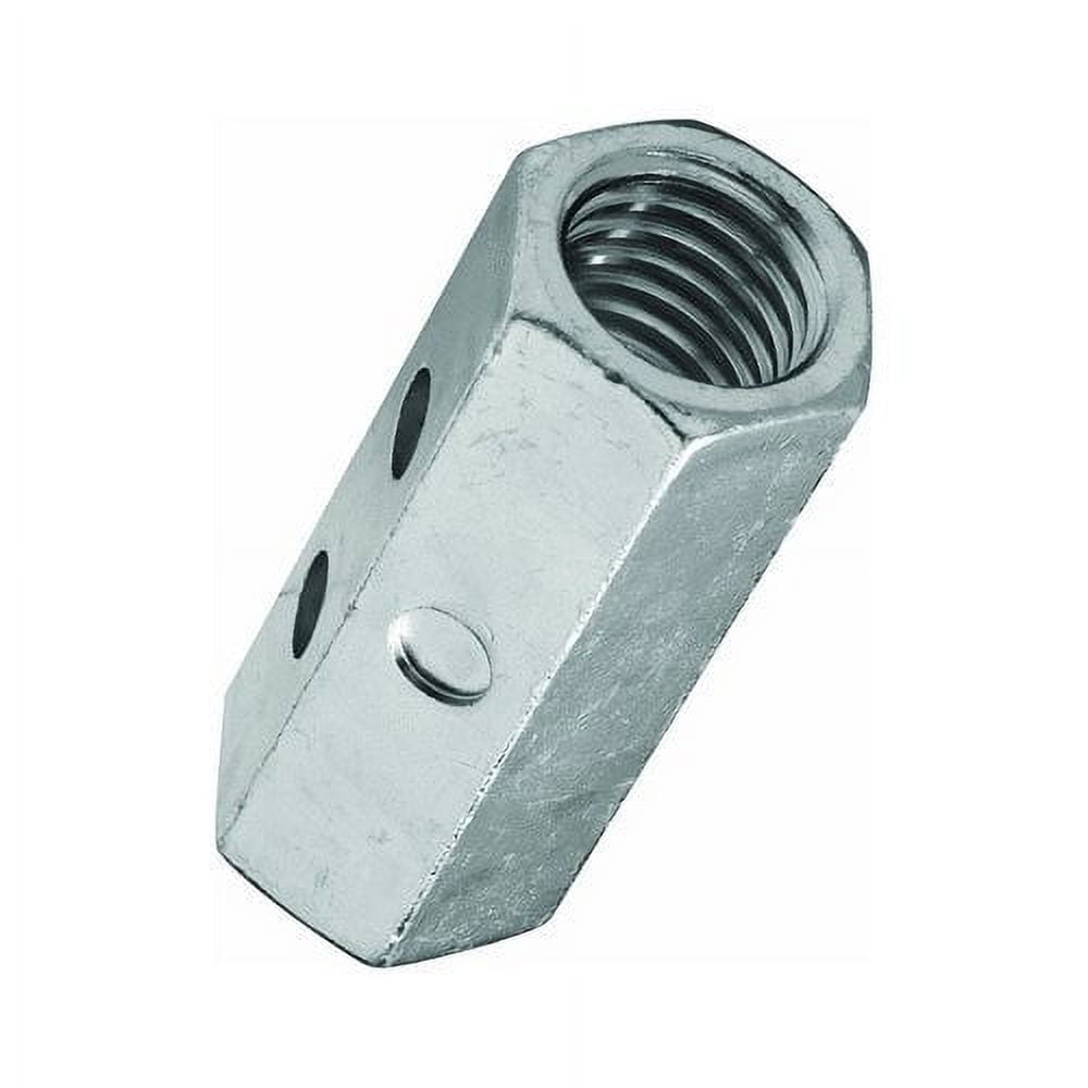 Boltmaster Steelworks Steel Coupler Nut - 5/8 In. - Silver