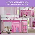 Disney Princess Loft Bed Tent by Delta Children Curtain Set for Low