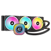 CORSAIR iCUE LINK H150i LCD Liquid CPU Cooler - QX120 RGB Fans - 360mm Radiator - Fits Intel LGA 1851/1700, AMD AM5 - iCUE LINK System Hub Included