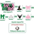 thumbnail image 4 of Witch and Princess Cake Topper 25Pcs Witch Princess Happy Birthday Cake Topper Dress Magic Hat Cupcake Toppers Green Pink Cake Decorations for Girls Fantasy Birthday Party Halloween Supplies, 4 of 7