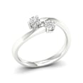 thumbnail image 2 of 1/6 Carat T.W. Diamond 10kt White Gold Two-Stone Bypass Band, 2 of 4