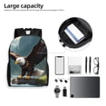 thumbnail image 6 of Haiem Forest River Bald Eagle Backpack - Stylish and Durable 15-inch Laptop Backpack with Waterproof Oxford Fabric, 6 of 8