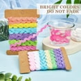 thumbnail image 6 of 24 Yards 2 Styles Rac RIC Trim 1/4 inch(7.5mm) Wave Ribbon Bending Fringe Trim Woven Fabric Sewing Lace for DIY Sewing Crafts Clothes Dress Embellishment Gift Wrapping Party, 6 of 8