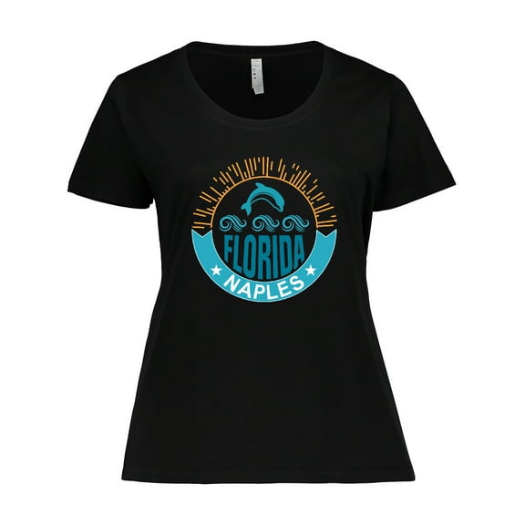 Inktastic Naples Florida Beach Vacation Women's Plus Size T-Shirt