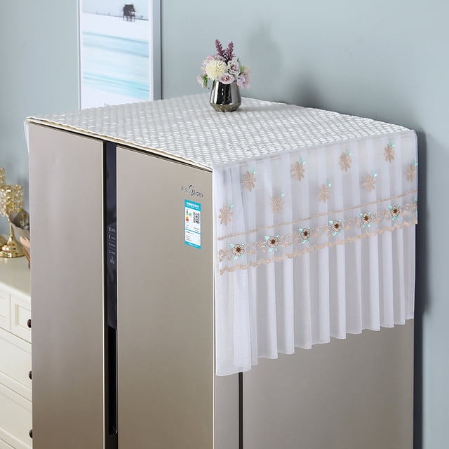 Nvzi funda protectora antideslizante para refrigerador, lavadora o congelador (1 unidad), 90 x 65 cm, color marrón claro.