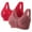 Rouge, variante sur FhsagQ Soutien-Gorge Femme Soutiens-Gorge Corset 2 Pcs Femme Boucle avant Latérale Bord en Dentelle Sans Armature Mouvement Sans Couture Maintien Ajustement Yoga Sommeil Grand Soutien-Gorge Soutiens-Gorge pour Femmes Soutiens-Gorge Grande Taille Brun 38