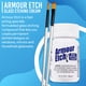 thumbnail image 3 of Crema para grabado de vidrio Armor Etch - Tamaño inicial de 2.8 oz - Incluye cepillos de aplicación Moshify, 3 of 5
