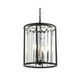 thumbnail image 2 of JONATHAN Y Bevin 12" Metal/Crystal LED Pendant, Oil Rubbed Bronze, 2 of 7