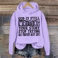 thumbnail image 2 of WEAIXIMIUNG Robe Chandail en Molleton Surdimensionnée Taille Zip Tendance Automne et Hiver pour Femmes Sweat à Capuche Imprimé Lettre Sweat à Capuche Sport Manches Longues, 2 of 3