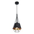 thumbnail image 1 of Lampara Colgante Vintage de Metal Negro Mate 1 Lus Apolo, 1 of 3