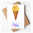 thumbnail image 1 of Yellow Watercolor Sweet Ice Welcome Back Greeting Cards Envelopes Blank, 1 of 3