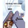 thumbnail image 2 of 3 in 1 for Google Pixel 6 Case, with 2 Pack Screen Protector, with Full Camera Cover Protection，Liquid Silicone Slim Shockproof Protective Phone Case [Microfiber Lining] (Lavender Grey), 2 of 12