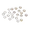 thumbnail image 3 of 100 juegos de ojales con arandela de cuero para reparación de manualidades (5 mm) dorado Hugtrwg Para estrenar, 3 of 7