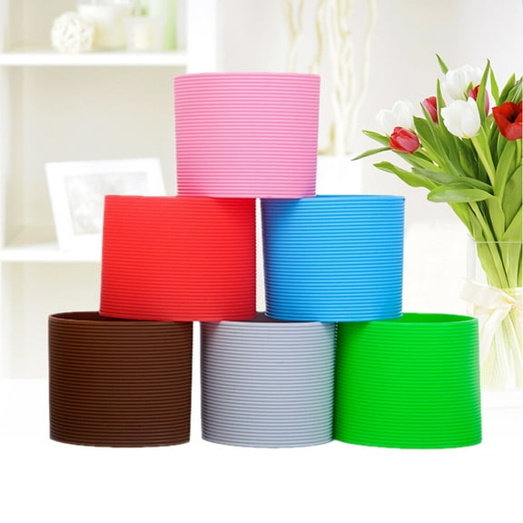 HEMOTON 5-Pack Protective Mug Sleeves, Anti- Insulated Cup Covers for Travel and Daily Use