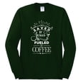 thumbnail image 2 of Wild Bobby Saved By Jesus Fueled By Coffee Inspirational/Christian Men Long Sleeve Shirt, Forest Green, Small, 2 of 5