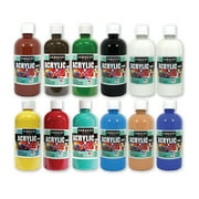 Sargent Art 16oz Acrylic Paints, 11 Colors, Artist Painting, Crafts, and Pouring Projects, Item 82-6104