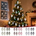 thumbnail image 4 of 8-Piece Christmas Ornament Set 3.5-Inch Pinecone and Shaped Decorations with Metallic Finish for Tree Decor Holiday Home Decor Gift Ready Collection, 4 of 6