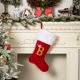 thumbnail image 3 of Chimenea Decoraciones de Navidad Suministros de Decoración de Navidad Red High End Gold Velvet Letter Calcetines 26 Carta Calcetines Regalo de Navidad Calcetines Regalos de Navidad de la Familia, 3 of 4