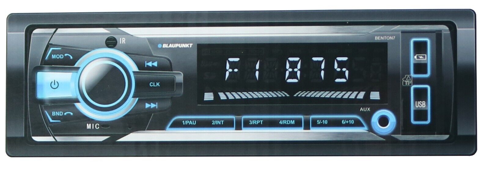 Blaupunkt 1-Din MP3 Car Audio Bluetooth Receiver + 4x Pioneer TS-F1634R 6.5" Bundle - image 2 of 5