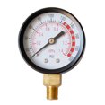 thumbnail image 1 of Manómetro de presión del compresor de aire, medidor de barra, indicador hidráulico para medición de aire / agua / aceite / gas, 0-1.4mpa, 0-200psi, ro Macarena Medidor de presión de aire del compresor, 1 of 8