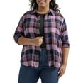 thumbnail image 3 of Lee Women's Plus All Purpose Classic Longsleeve Button Up Shirt, 3 of 5
