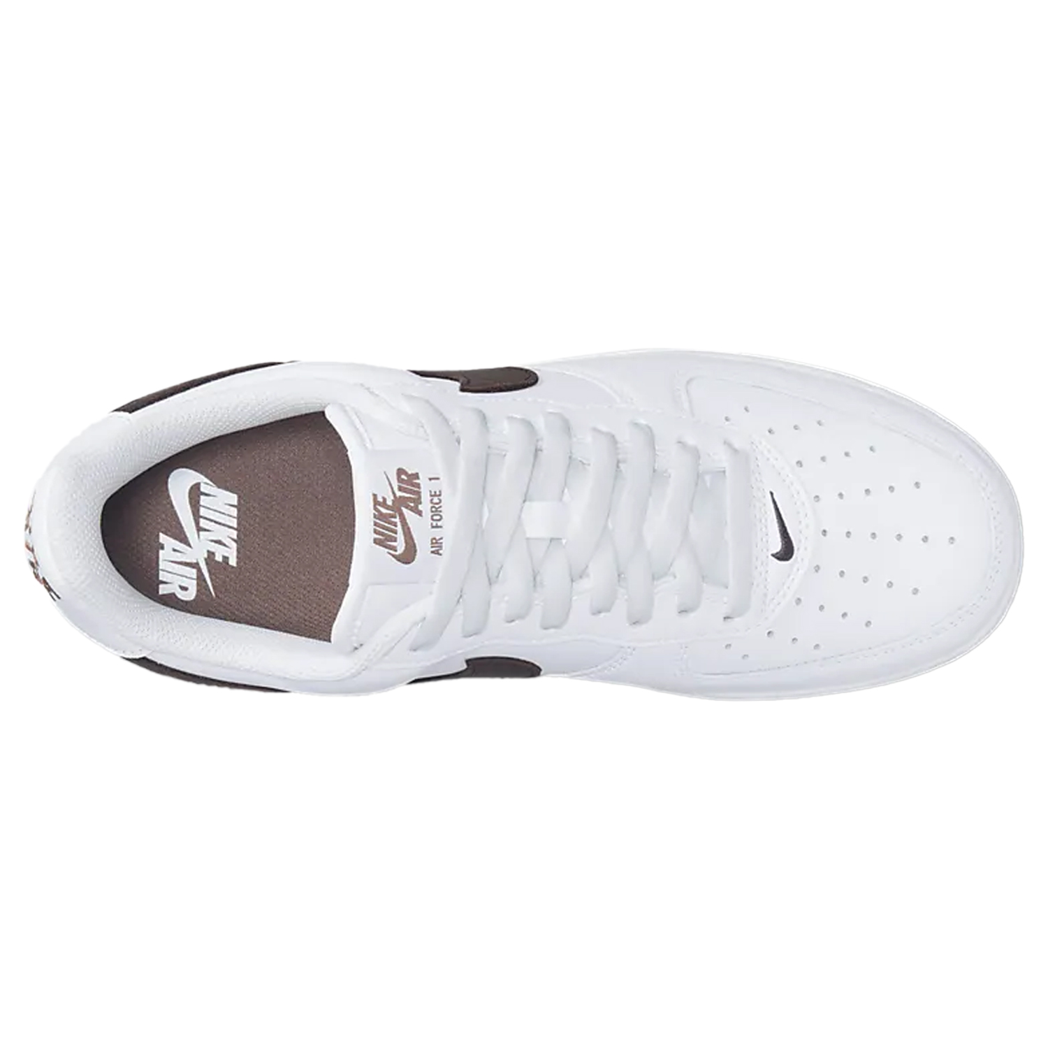 Nike Air Force 1 Low Retro Size 7 White/Chocolate Sneakers/Shoes Mens DM0576-100 DM0576-100_sivasdescalzo-Nike-  main image 3