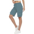 thumbnail image 2 of Wensltd Summer Women Stretchy Cargo Shorts for Women High Waisted, 2 of 9