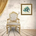 thumbnail image 3 of Goldberger, Jennifer 12x12 Gold Ornate Wood Framed with Double Matting Museum Art Print Titled - Citron Satellites I, 3 of 4