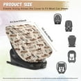 thumbnail image 7 of KUIFORTI Car Seat Sun Shade Cover Baby, Western Cowboy Car Seat Cover Blocks Out Heat & Sun, Keeps Your Toddler Baby Seat Cooling, Reflective Baby Seat Covers, Universal Most Baby Car Seats, 7 of 7