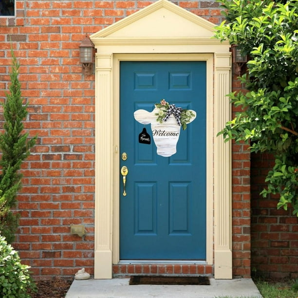 Niutou Front Door Welcome Sign Diy Craft Wooden Hanger Hanging Home Decoration Bedroom Ornaments Distressed Country Farm Com - Decorative Front Door Hangers Diy Niutou Front Door Welcome Sign Diy Craft Wooden Hanger Hanging Home Decoration Bedroom Ornaments Distressed Country Farm Com - Decorative Front Door Hangers Diy