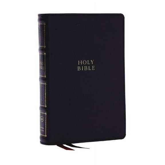 KJV Holy Bible: Compact Bible with 43,000 Center-Column Cross References, Black Genuine Leather, Red Letter, Comfort Pri, (Hardcover)