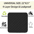 thumbnail image 2 of 3Pcs Washable Chair Pads for Incontinence Absorbent Seat Protector Pads for Adults Incontinence Seat Cover Ultra Soft 4-Layer Waterproof Incontinence Pads, 21X22inch, 2 of 4