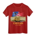 thumbnail image 4 of Yindaity Girl'S Memorial Day T-Shirt Boys Girls 4th of July T-Shirt American Flag Tees Kids Toddler Short Sleeve Tee Shirts(Red,3-4 Years), 4 of 5