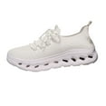 thumbnail image 3 of Women's Breathable Running Shoes Sports Women Soft Bottom Couples With The Same White Shoes, 3 of 9