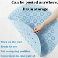 thumbnail image 4 of Round Non Slip Shower Mat , Bathtub Mat with Suction Cups, Textured Surface Anti Slip Bath Mats with Drain Holes,for Shower Tub Bathroom Mat, 22 X 22 Inches Pink, 4 of 7