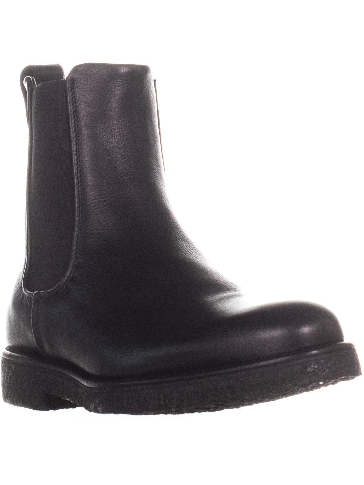 vince women's cressler round toe leather chelsea booties