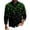 Black, variant on Men's St. Patrick's Day Shamrock V-Neck Long Sleeve Pullover Sweater Top