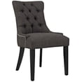 thumbnail image 2 of Modway Regent Chaise Latérale de Salle à Manger en Tissu, Ensemble de 2, Brun, 2 of 6