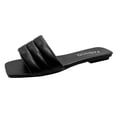 thumbnail image 1 of B91xZ Sandales à Nœud pour Femmes Sandales de Récupération Chaussures de Douche, Noir 8.5, 1 of 5