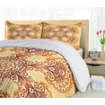 thumbnail image 5 of Ambesonne Ethnic Duvet Cover Set, Oriental Vintage Ornaments, 2-Calking, Dark Orange Apricot, 5 of 7