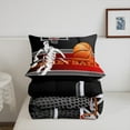 thumbnail image 5 of Erosebridal Ball Sports Bedding Sets Full with Comforter s, Basketball Duvet Insert, Sports Theme Decor, Super Cozy 3 Pieces, 5 of 7