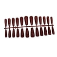 thumbnail image 4 of 24 Pieces False Nails Glitter Shimmering Powder Full Cover Artificial Nail Tips Simple Operation Fingernail Decal DIY Accessory dark red, 4 of 7