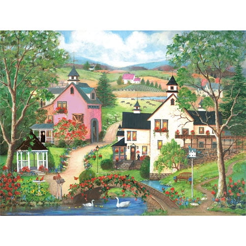 Bits And Pieces 300 Large Piece Puzzle Butterflies And Bluebirds Walmart Com